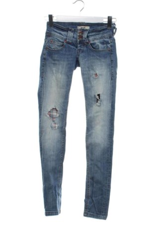 Дамски дънки Bershka, Размер XXS, Цвят Син, Цена 15,00 €, #137445234