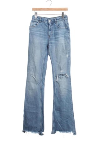 Blugi de femei Zara, Mărime S, Culoare Albastru, Preț 68,24 Lei, #137472852