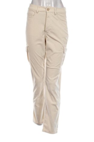 Pantaloni de velvet de femei SHEIN, Mărime S, Culoare Ecru, Preț 36,74 Lei, #137466296