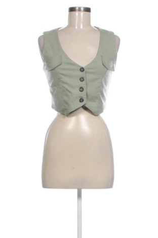 Vestă de femei Bershka, Mărime S, Culoare Verde, Preț 73,49 Lei, #137474242