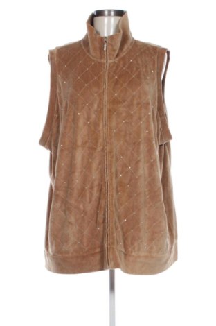 Дамски елек Quacker Factory, Размер XXL, Цвят Кафяв, Цена 20,00 €, #137476008