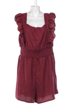 Damski krótki kombinezon SHEIN, Rozmiar 3XL, Kolor Czerwony, Cena 55,04 zł, #137452861