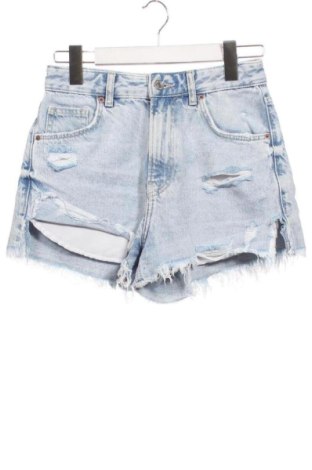 Pantaloni scurți de femei Bershka, Mărime S, Culoare Albastru, Preț 57,74 Lei, #137454204