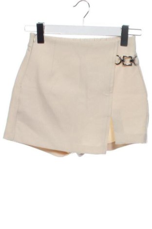 Pantaloni scurți de femei Bershka, Mărime XXS, Culoare Ecru, Preț 97,00 Lei, #137457784