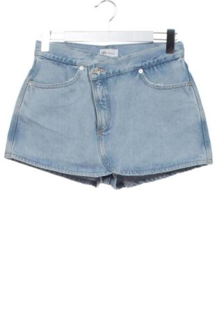 Pantaloni scurți de femei Zara, Mărime M, Culoare Albastru, Preț 62,99 Lei, #137475448
