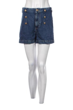 Pantaloni scurți de femei Zara, Mărime S, Culoare Albastru, Preț 68,00 Lei, #137492751