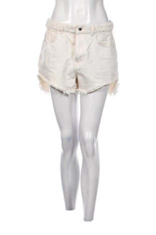 Pantaloni scurți de femei BSB Jeans, Mărime L, Culoare Ecru, Preț 68,24 Lei, #137450875