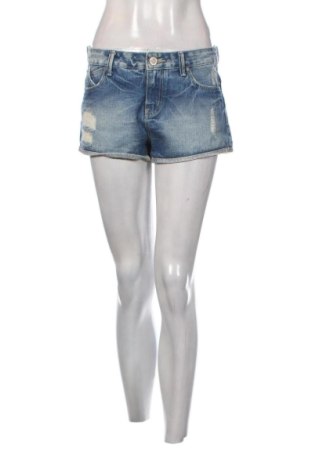 Pantaloni scurți de femei Bershka, Mărime M, Culoare Albastru, Preț 47,24 Lei, #137446894