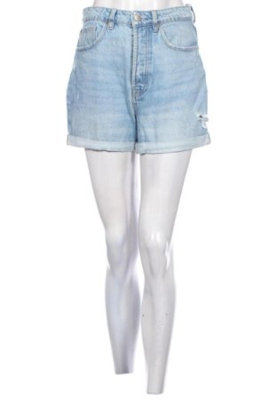 Pantaloni scurți de femei Stradivarius, Mărime S, Culoare Albastru, Preț 57,74 Lei, #137484088
