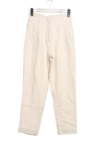 Pantaloni de femei Zara, Mărime XXS, Culoare Ecru, Preț 83,99 Lei, #137434315