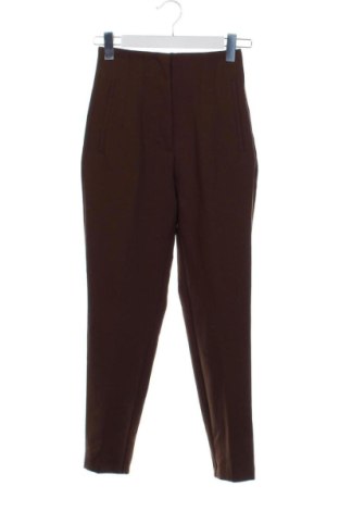 Дамски панталон Zara, Размер XXS, Цвят Кафяв, Цена 21,00 €, #137463970