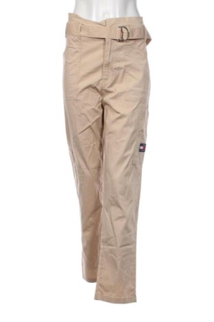 Pantaloni de femei Tommy Jeans, Mărime XL, Culoare Bej, Preț 228,99 Lei, #137469563