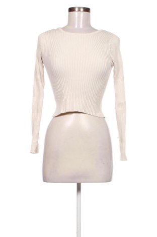 Damski sweter Stradivarius, Rozmiar XS, Kolor ecru, Cena 55,04 zł, #137471800