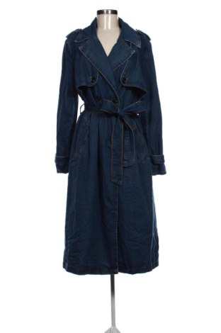 Trench de femei MOTF, Mărime L, Culoare Albastru, Preț 144,35 Lei, #137492343