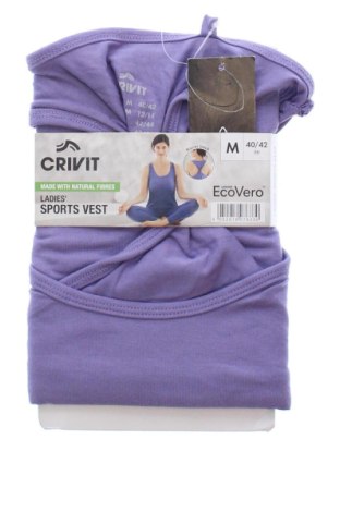 Damski sportowy top Crivit, Rozmiar M, Kolor Fioletowy, Cena 42,34 zł, #137381737