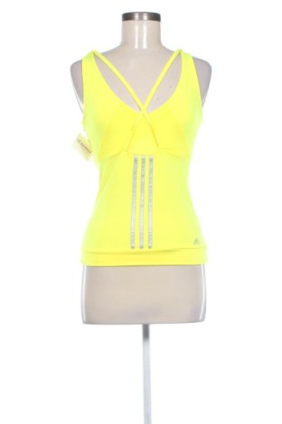 Дамски спортен топ Adidas, Размер S, Цвят Жълт, Цена 21,00 €, #137486429