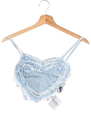 Damentop Bershka, Größe XS, Farbe Blau, Preis 13,00 €, #137451590
