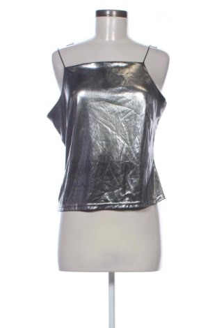 Damski top Popin, Rozmiar L, Kolor Srebrzysty, Cena 59,27 zł, #137470423
