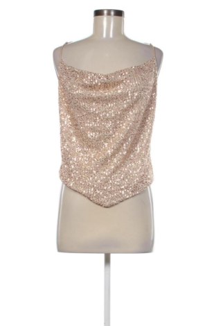 Top de femei SHEIN, Mărime L, Culoare Auriu, Preț 57,74 Lei, #137479043