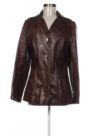 Geacă de piele pentru femei Unbranded, Mărime XL, Culoare Maro, Preț 288,70 Lei, #137461350