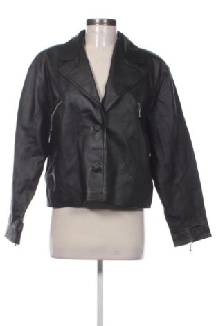 Geacă de piele pentru femei Unbranded, Mărime L, Culoare Negru, Preț 303,99 Lei, #137496157