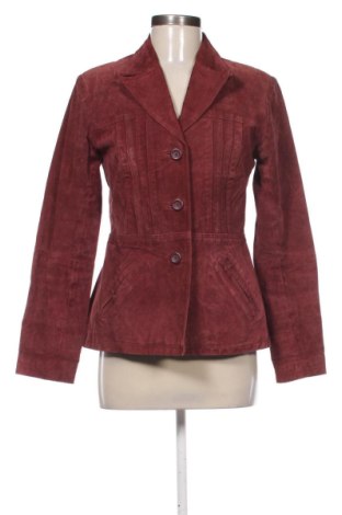 Geacă de piele pentru femei Unbranded, Mărime M, Culoare Roșu, Preț 320,19 Lei, #137451948