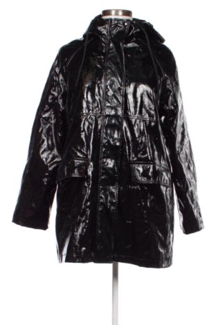 Дамско кожено яке Pull&Bear, Размер L, Цвят Черен, Цена 25,34 €, #137481236