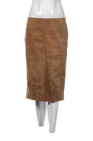 Fustă de piele Marc Aurel, Mărime L, Culoare Maro, Preț 262,45 Lei, #137467609