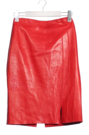 Fustă de piele Unbranded, Mărime XS, Culoare Roșu, Preț 154,00 Lei, #137445648