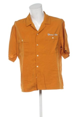 Мъжка риза Bershka, Размер M, Цвят Оранжев, Цена 11,00 €, #137494611