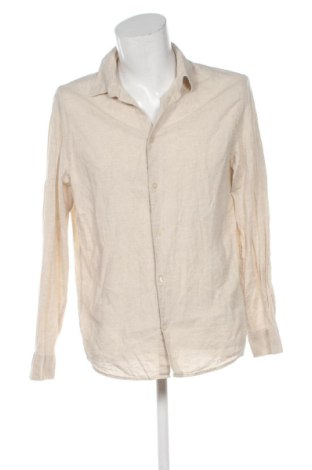 Мъжка риза H&M, Размер M, Цвят Бежов, Цена 10,58 €, #137441810