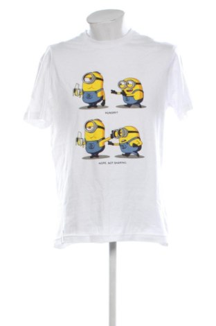 Męski T-shirt Sinsay, Rozmiar L, Kolor Biały, Cena 44,36 zł, #137471751