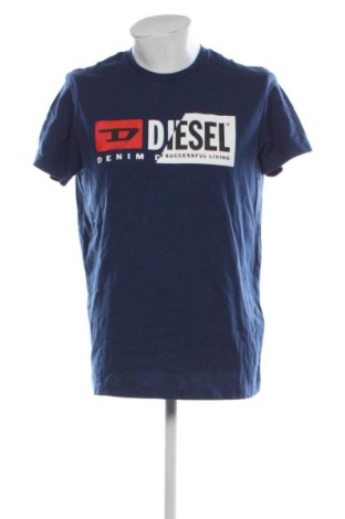 Tricou de bărbați Diesel, Mărime M, Culoare Albastru, Preț 251,96 Lei, #137479408