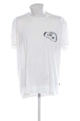 Męski T-shirt G-Star Raw, Rozmiar XXL, Kolor Biały, Cena 93,14 zł, #137479880