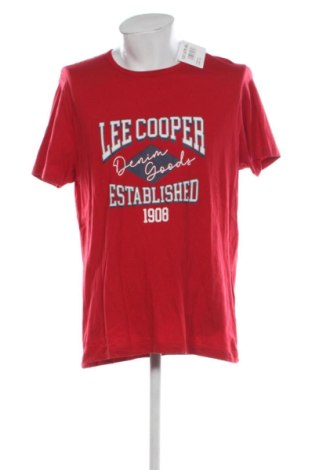 Męski T-shirt Lee Cooper, Rozmiar XXL, Kolor Czerwony, Cena 50,80 zł, #137479931