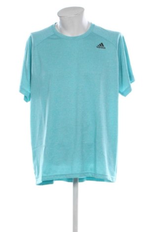 Ανδρικό t-shirt Adidas, Μέγεθος XXL, Χρώμα Μπλέ, Τιμή 19,08 €, #137481749