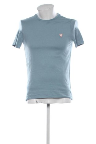 Męski T-shirt Guess, Rozmiar S, Kolor Niebieski, Cena 177,99 zł, #137484172