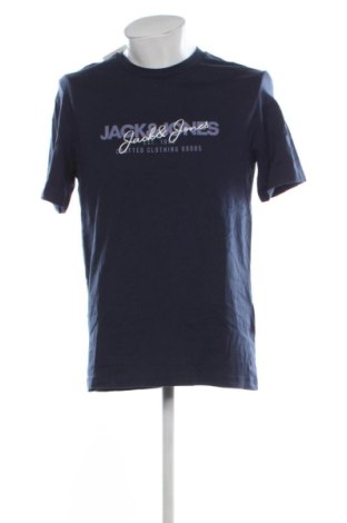 Мъжка тениска Jack & Jones, Размер L, Цвят Син, Цена 17,38 €, #137385333