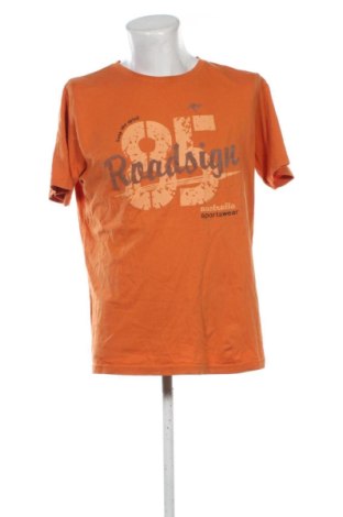 Męski T-shirt Roadsign, Rozmiar L, Kolor Pomarańczowy, Cena 37,99 zł, #136957102