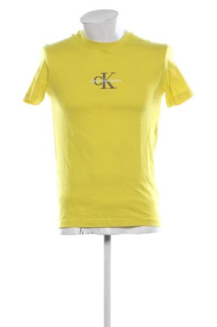 Męski T-shirt Calvin Klein, Rozmiar S, Kolor Żółty, Cena 177,99 zł, #137434387