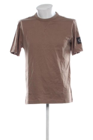 Męski T-shirt Calvin Klein, Rozmiar L, Kolor Brązowy, Cena 177,99 zł, #137437457