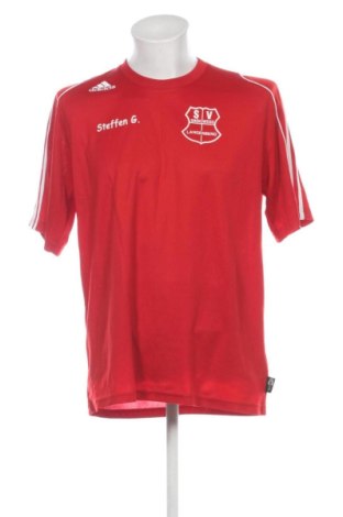 Męski T-shirt Adidas, Rozmiar L, Kolor Czerwony, Cena 158,08 zł, #137455016