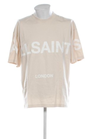 Męski T-shirt AllSaints, Rozmiar M, Kolor ecru, Cena 200,99 zł, #137463185
