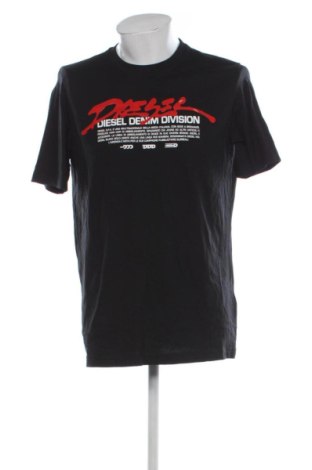 Męski T-shirt Diesel, Rozmiar L, Kolor Czarny, Cena 203,25 zł, #137484243