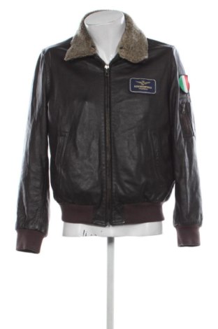 Herren Lederjacke Aeronautica Militare, Größe L, Farbe Braun, Preis 151,00 €, #137500814