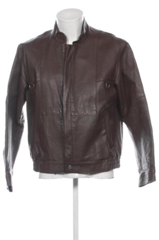 Geacă de piele pentru bărbati Unbranded, Mărime L, Culoare Maro, Preț 526,85 Lei, #137454756
