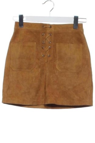 Fustă Stradivarius, Mărime XXS, Culoare Maro, Preț 38,90 Lei, #137438515