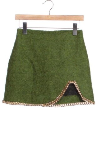 Fustă Zara, Mărime XS, Culoare Verde, Preț 57,74 Lei, #137468478