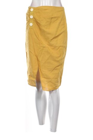 Fustă Zara, Mărime S, Culoare Galben, Preț 52,49 Lei, #137478228