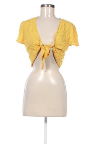 Γυναικεία μπλούζα Bershka, Μέγεθος L, Χρώμα Κίτρινο, Τιμή 1,99 €